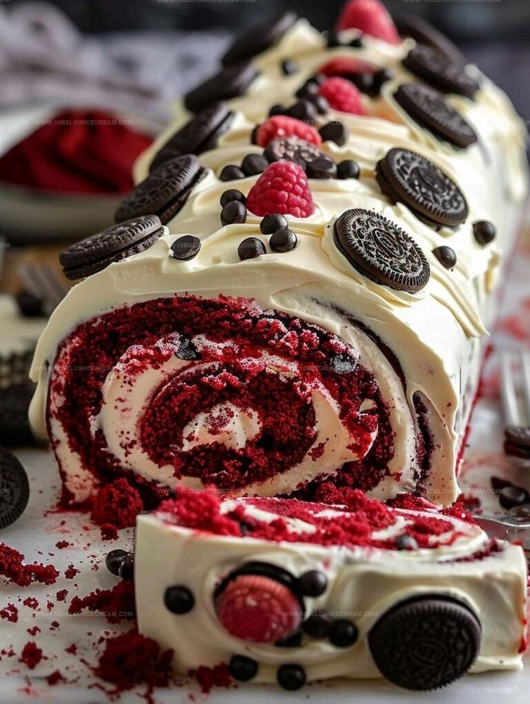 Red Velvet Oreo Cake Roll Explosion Recipe
