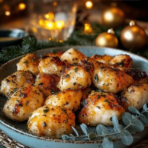 Lemon Garlic Chicken Bites Recipe