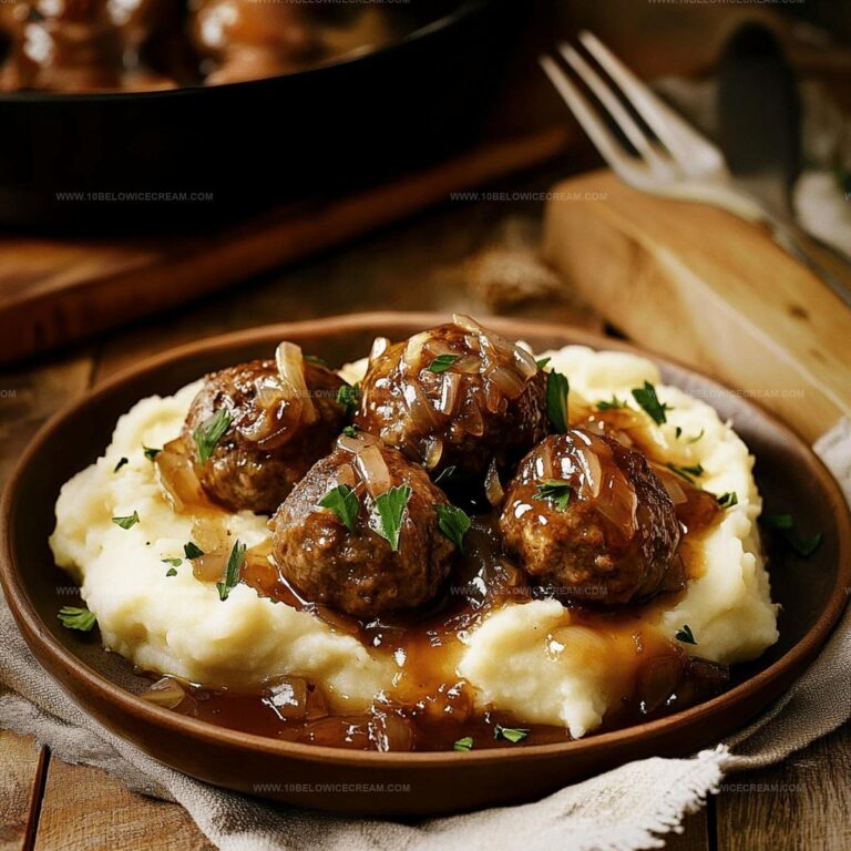 Slow Cooker French Onion Meatballs Recipe