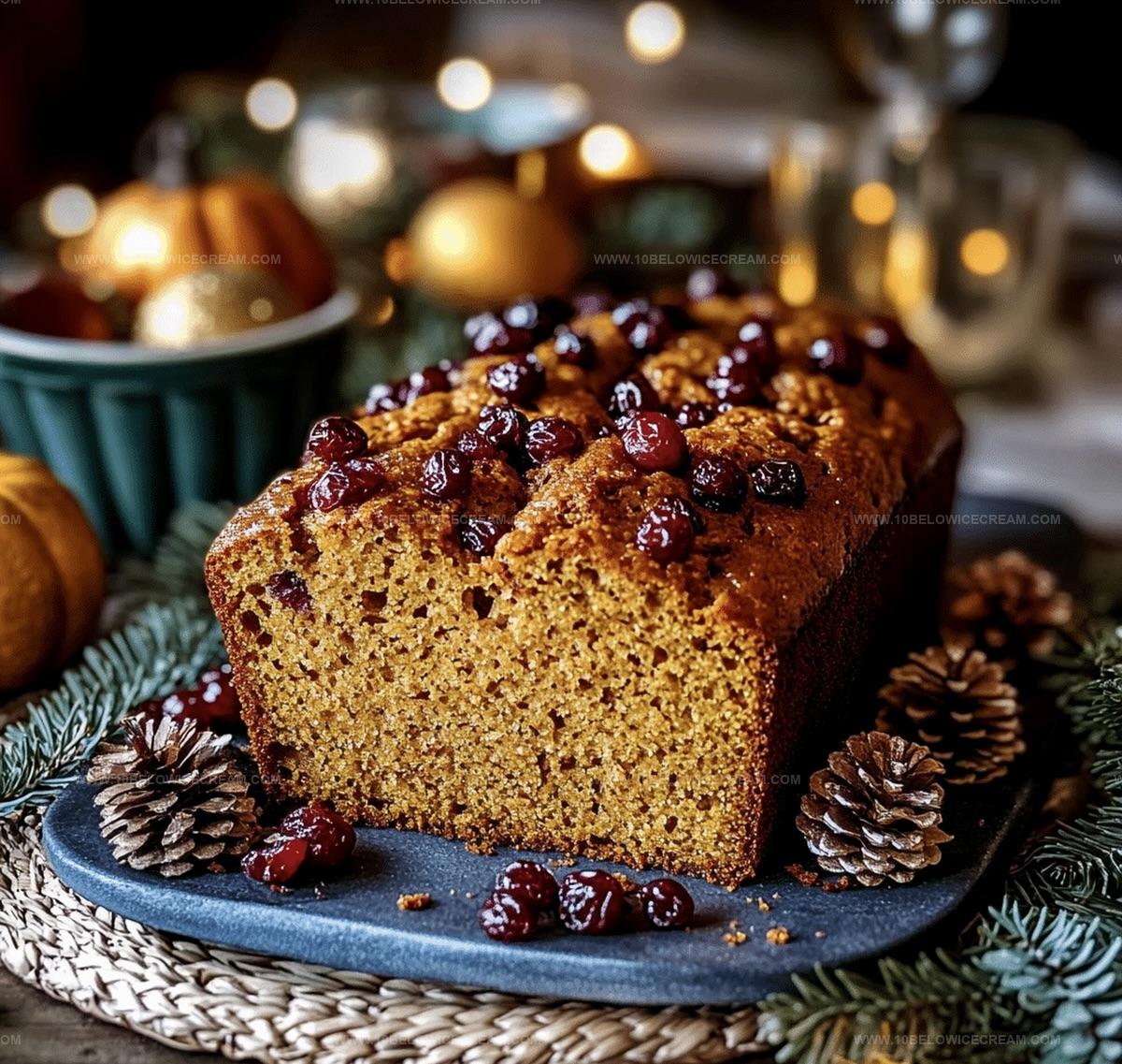 Pumpkin Cranberry Orange Bread Recipe