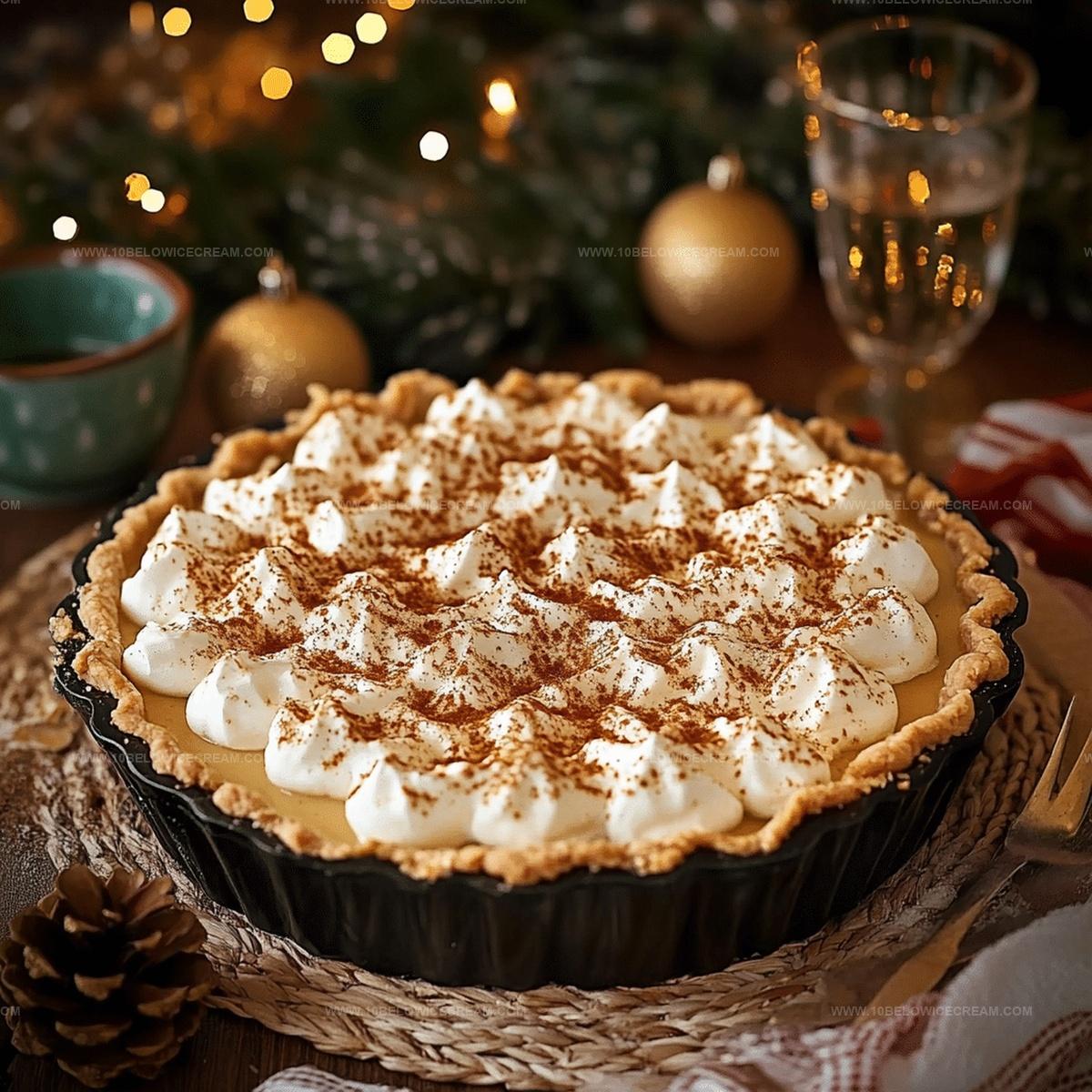 No Bake Eggnog Pie Recipe