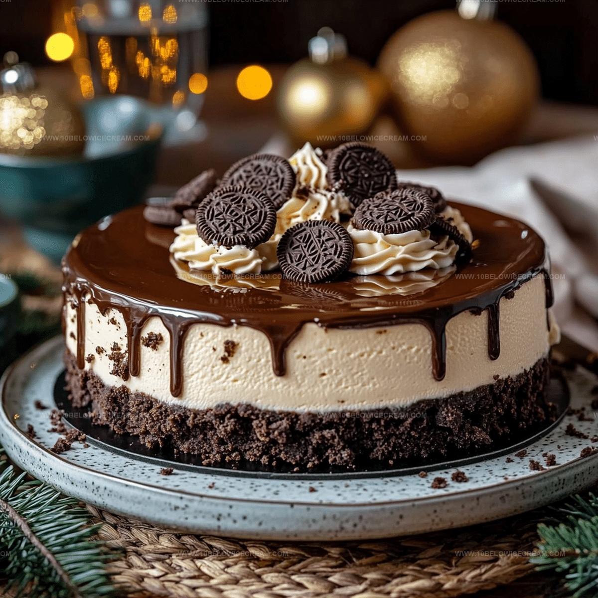 Layered Chocolate Cheesecake With Oreo Crust Recipe