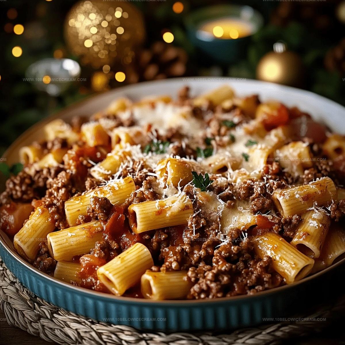 Cheesy Ground Beef Pasta Recipe