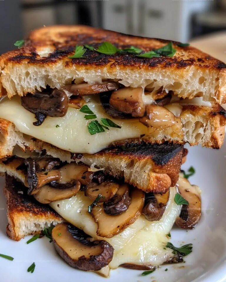Garlic Mushroom Grilled Cheese Recipe