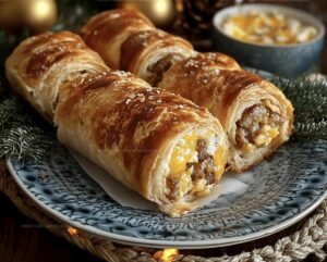 Easy Sausage, Egg And Cheese Breakfast Roll-Ups Recipe