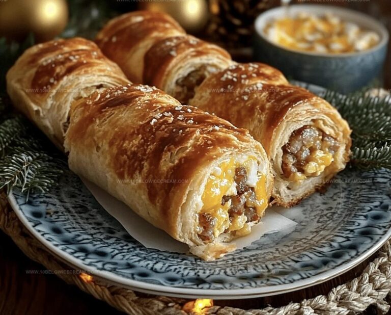 Easy Sausage, Egg And Cheese Breakfast Roll-Ups Recipe
