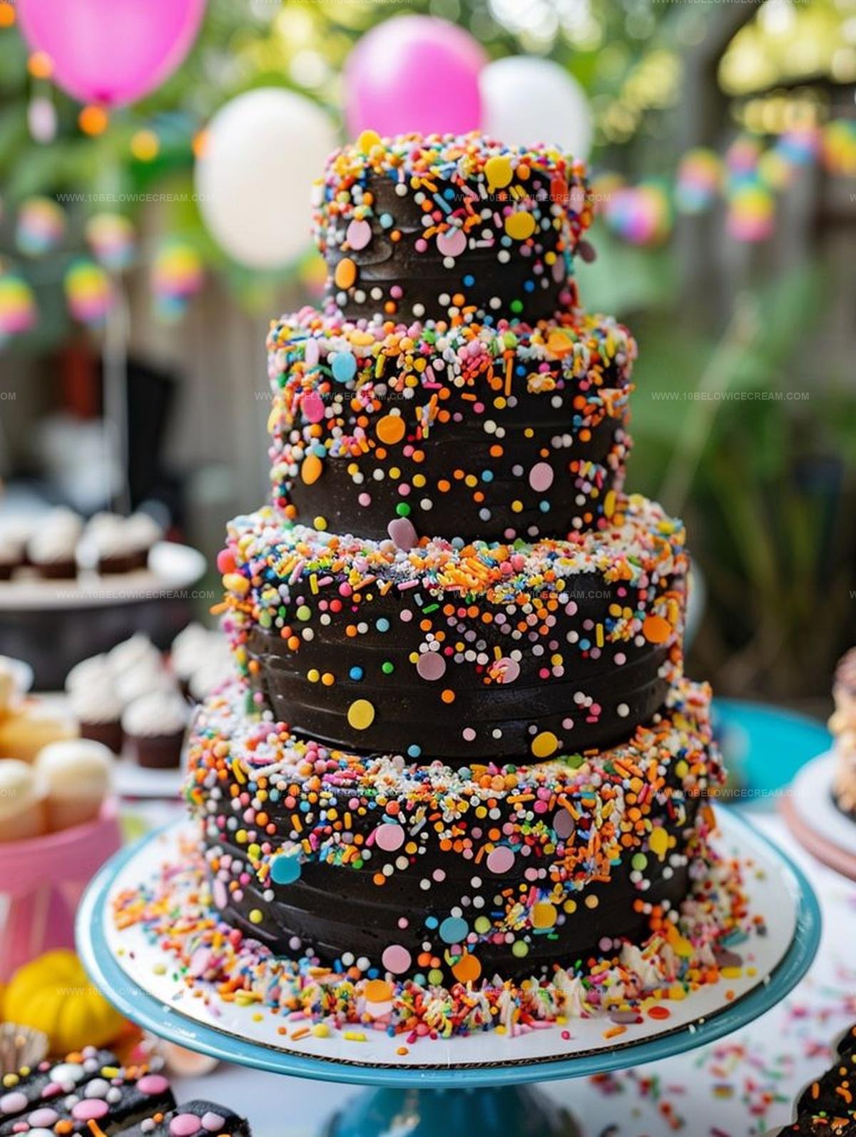 Multi-Layered Sprinkle Cake Recipe