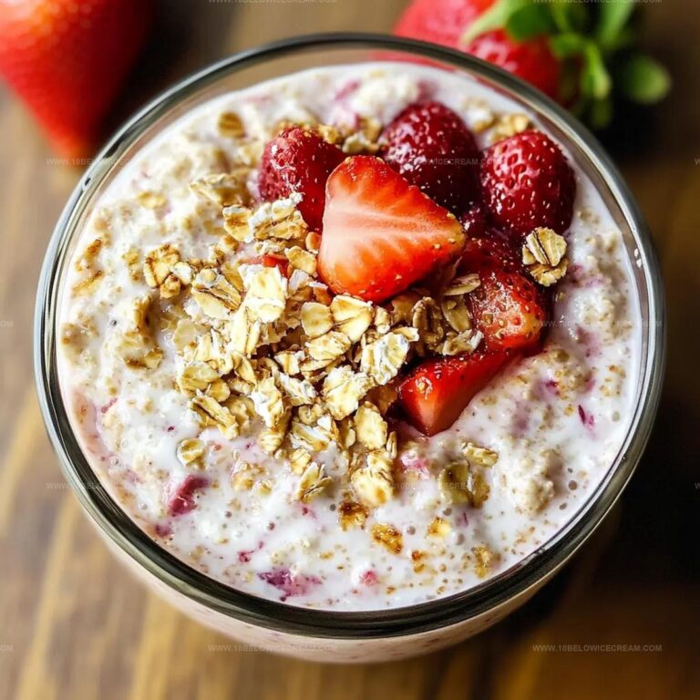 Strawberry Cheesecake Overnight Oats Recipe