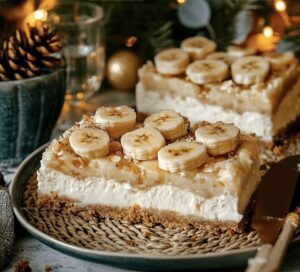 Easy Banana Cream Cheesecake Bars Recipe