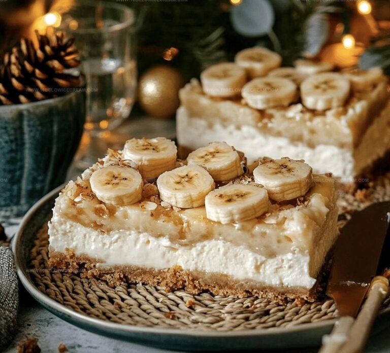 Easy Banana Cream Cheesecake Bars Recipe
