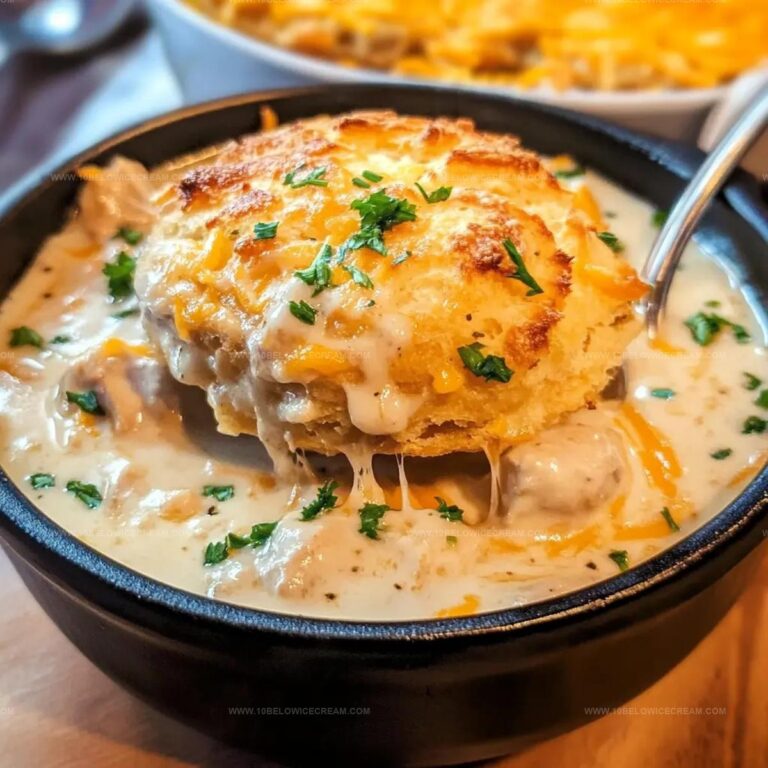Crack Chicken Soup with Biscuit Topping Recipe