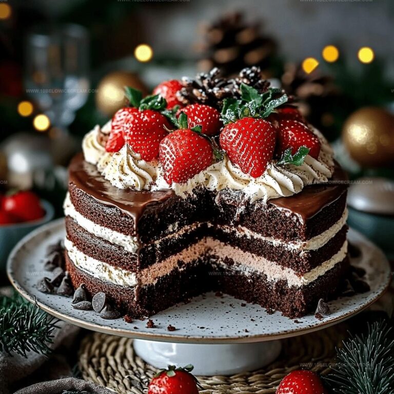 Chocolate Whipped Cream Cake With Strawberries Recipe
