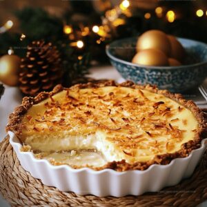 Coconut Egg Custard Pie Recipe