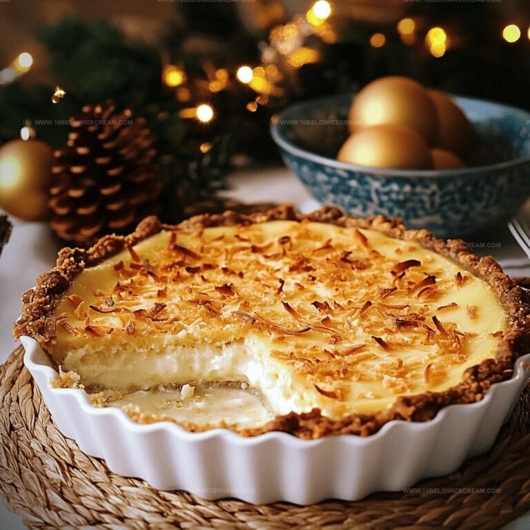 Coconut Egg Custard Pie Recipe