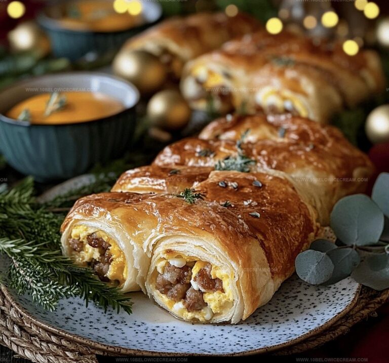 Sausage, Egg, And Cheese Breakfast Roll-Ups Recipe