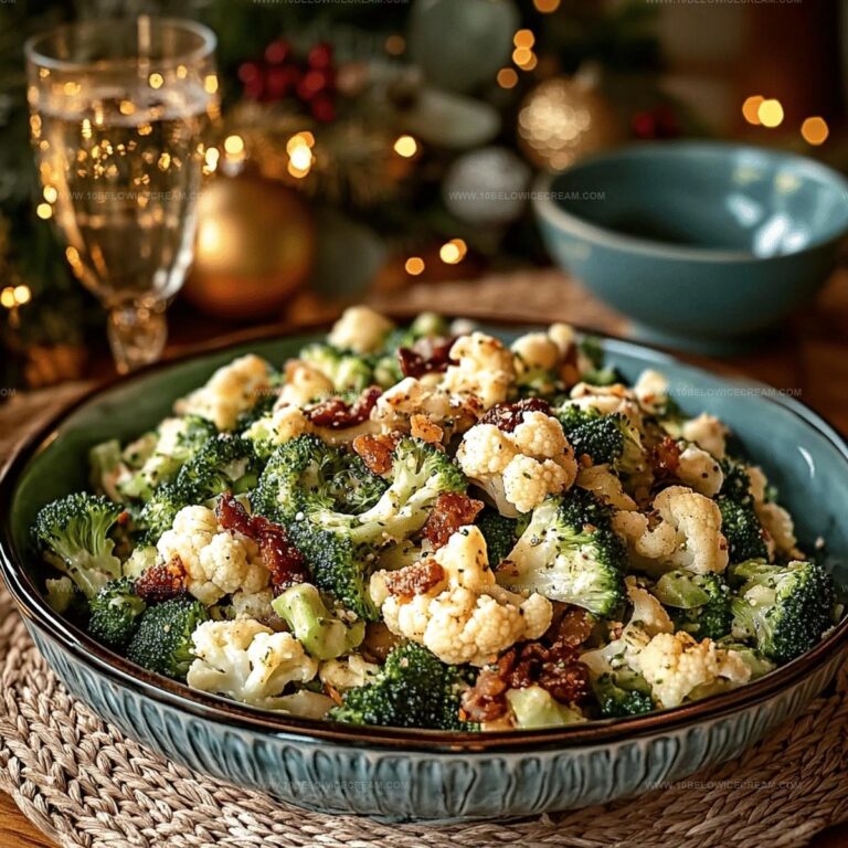 Loaded Broccoli Cauliflower Salad Recipe