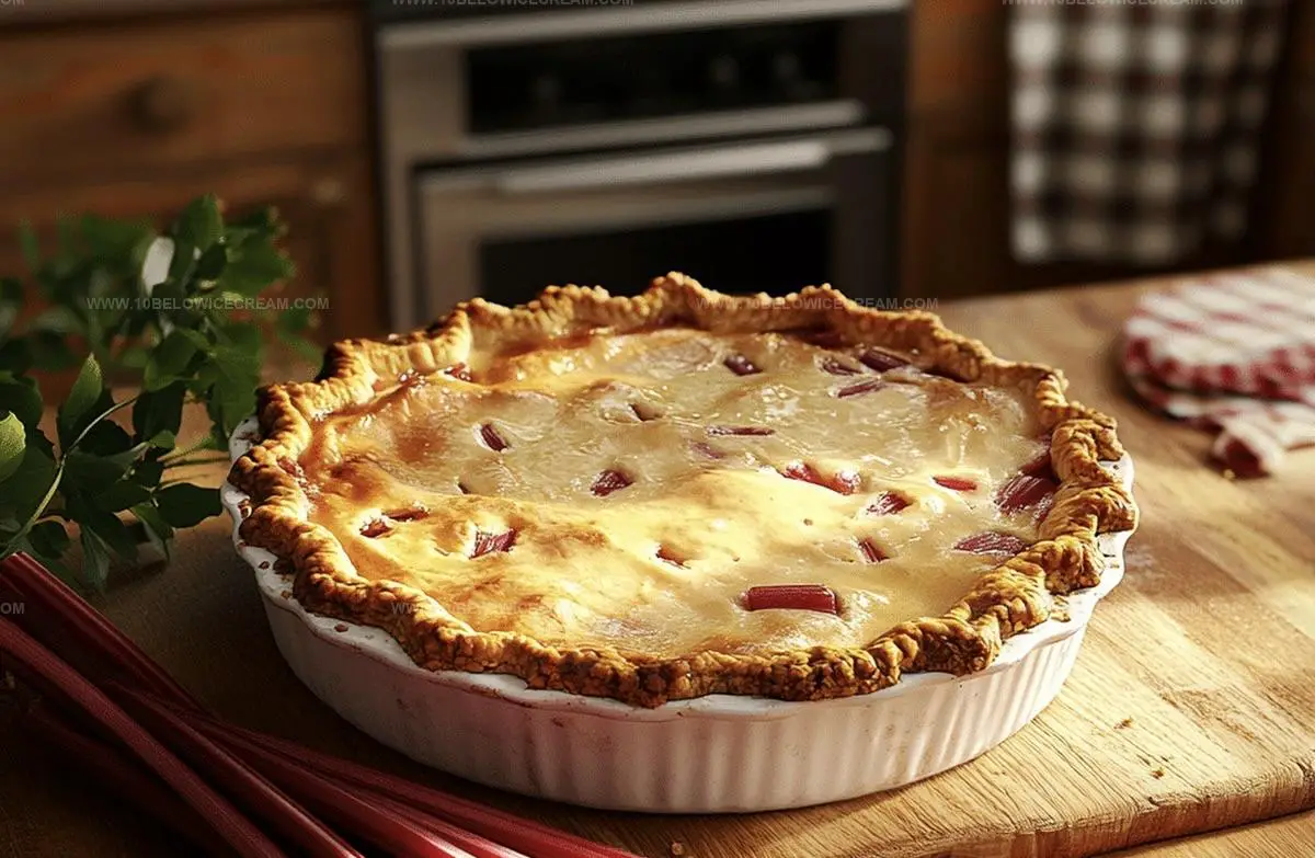 Rhubarb Custard Pie Recipe