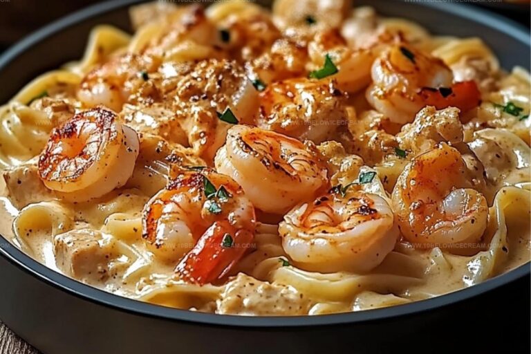 Creamy Cajun Shrimp And Chicken Pasta Recipe