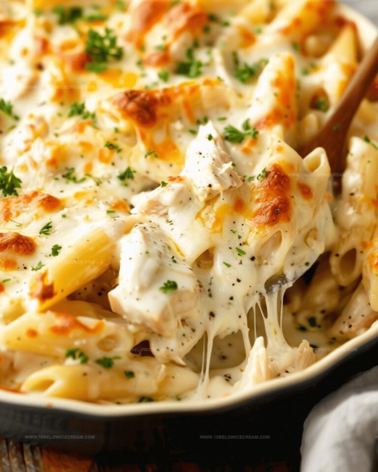 Creamy Chicken Alfredo Pasta Bake Recipe
