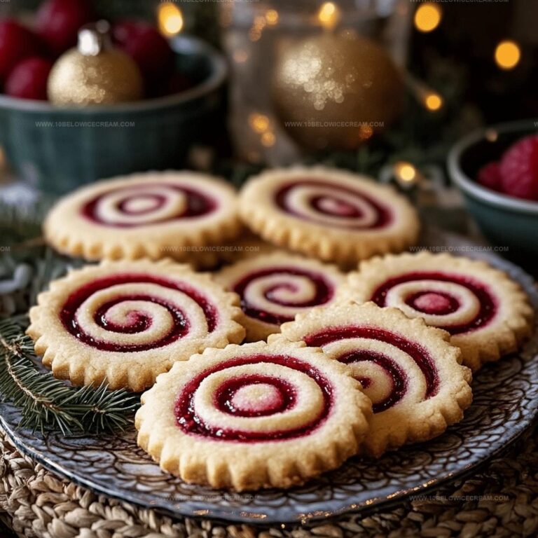 Raspberry Swirl Shortbread Cookies Recipe