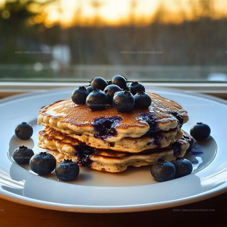 Blueberry Cottage Cheese Pancakes Recipe