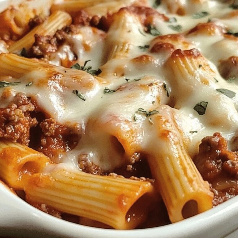 Baked Mostaccioli Recipe