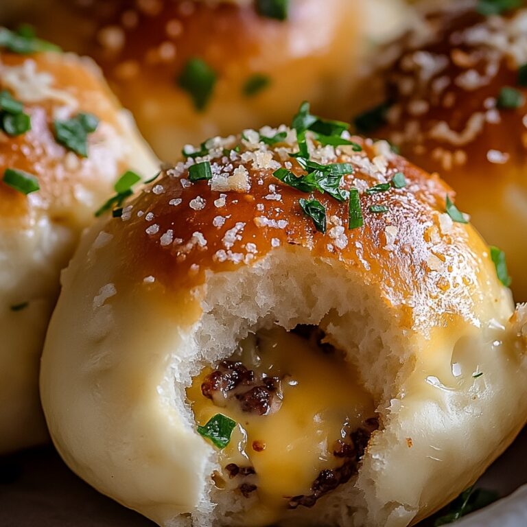 Garlic Parmesan Cheeseburger Bombs Recipe