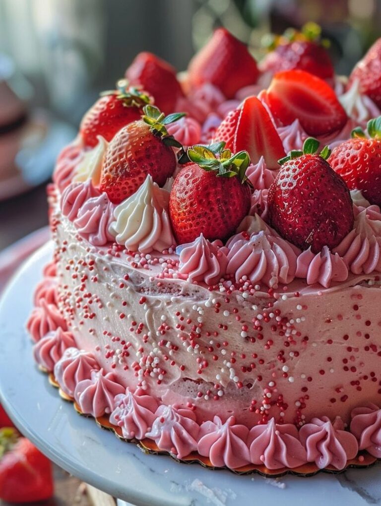 Strawberry Velvet Cake With Vanilla Bean Frosting Recipe