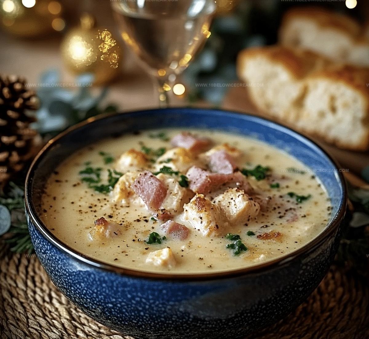 Chicken Cordon Bleu Soup With Heavy Cream And Ham Recipe