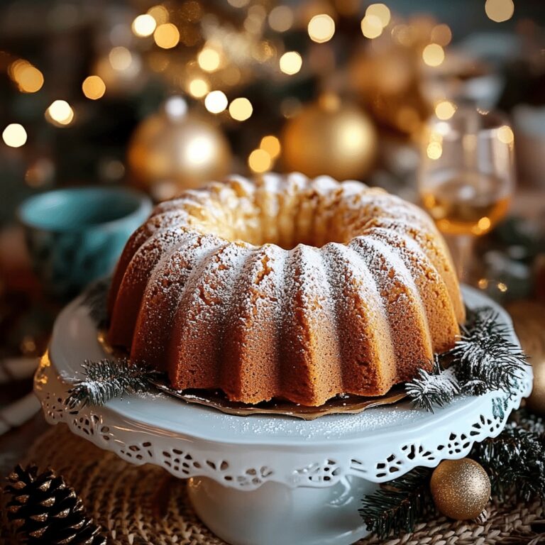 Boozy Eggnog Bundt Cake Recipe