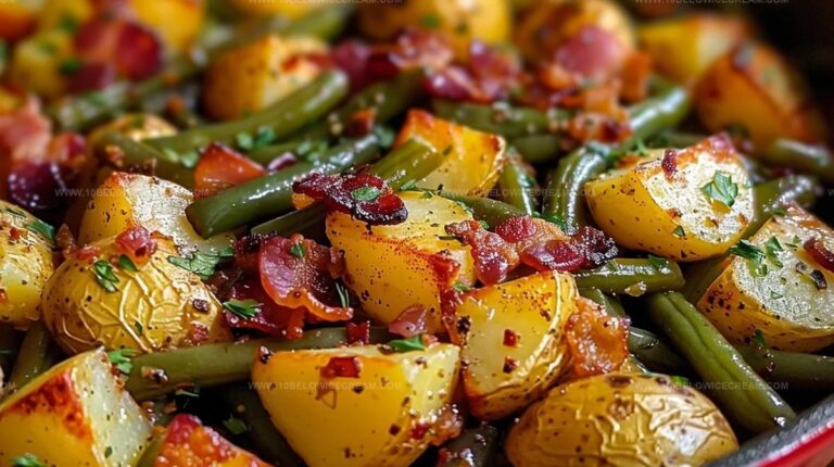 Country Ranch Green Beans and Potatoes with Bacon Recipe