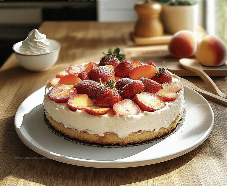 Strawberry Peach Cake Recipe