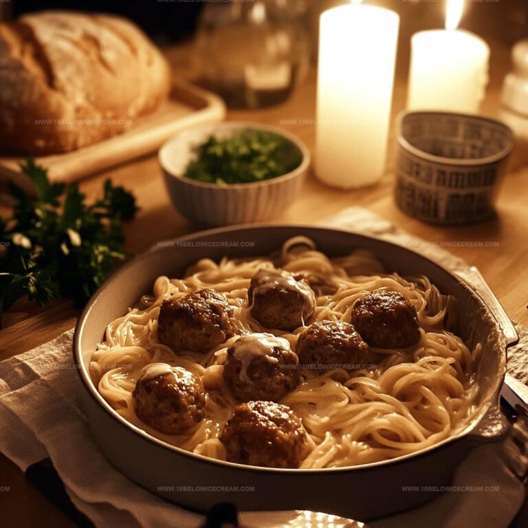 Sweedish Meatball Noodle Bake Recipe