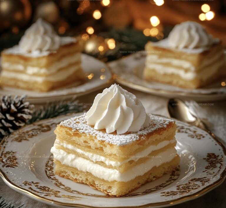 Vanilla Custard Cream Squares Recipe