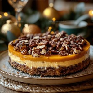 Luscious Pumpkin Pecan Streusel Cheesecake Recipe