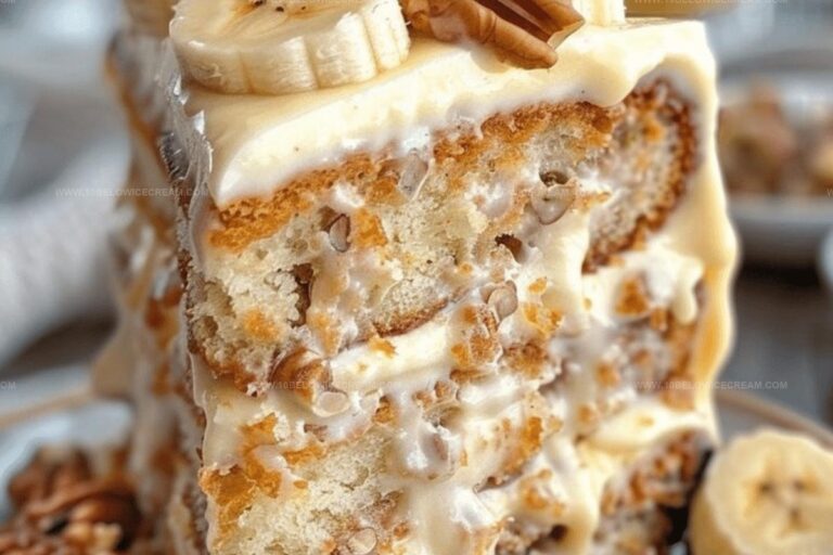 Heavenly Banana Walnut Cream Cake Recipe