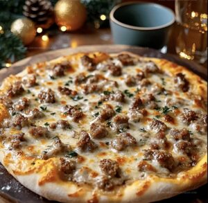 Sausage Gravy Breakfast Pizza Recipe