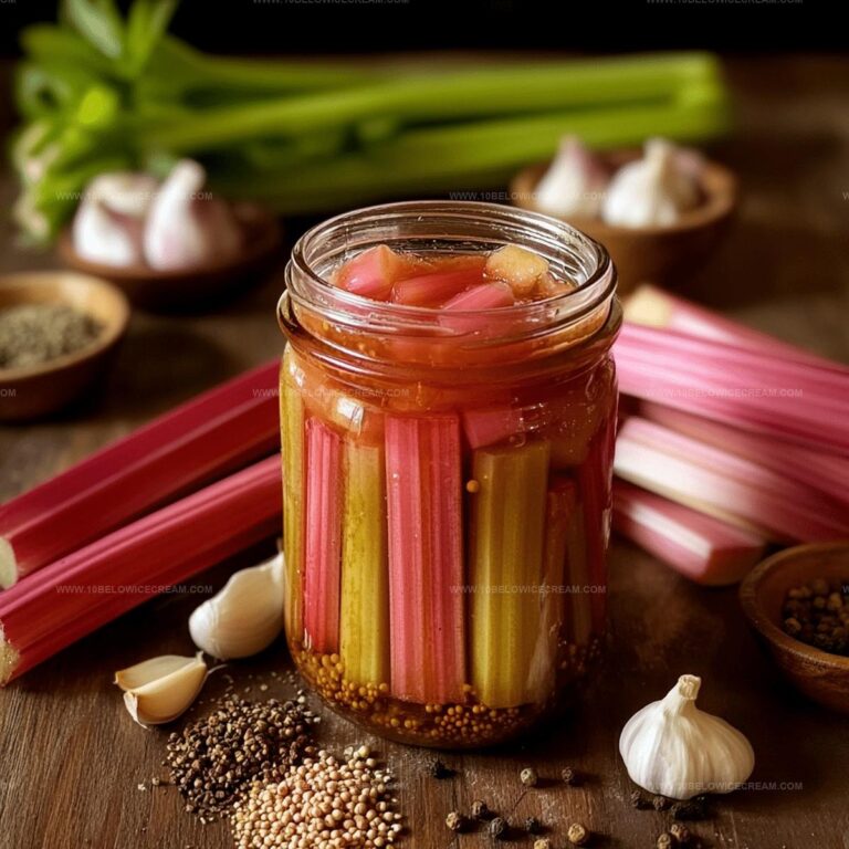 Homemade Rhubarb Pickles Recipe