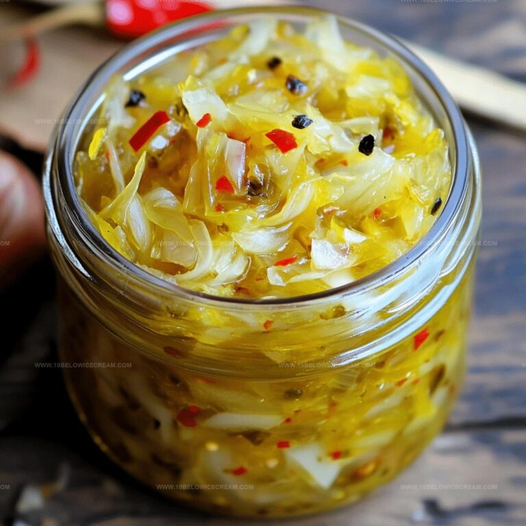 Sweet And Tangy Cabbage Relish Recipe