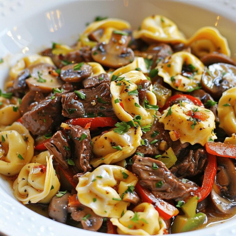 Philly Cheesesteak Tortellini Pasta Recipe