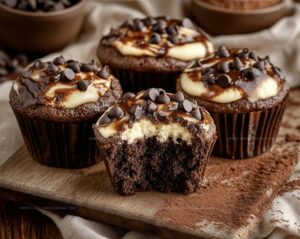 Double Chocolate Cheesecake Muffins Recipe