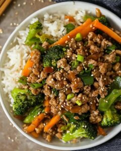 Ground Turkey Teriyaki Stir Fry Recipe