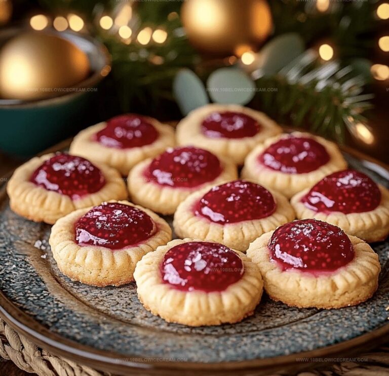 Raspberry Thumbprint Cookies With Lemon Glaze Recipe