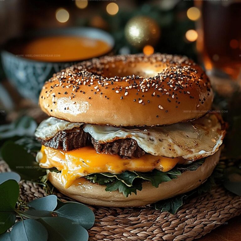 Copycat Mcdonalds Steak, Egg & Cheese Bagel Recipe