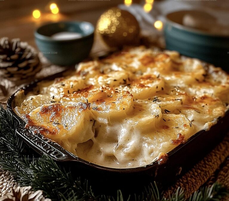 Cheesy Garlic Scalloped Potatoes Recipe