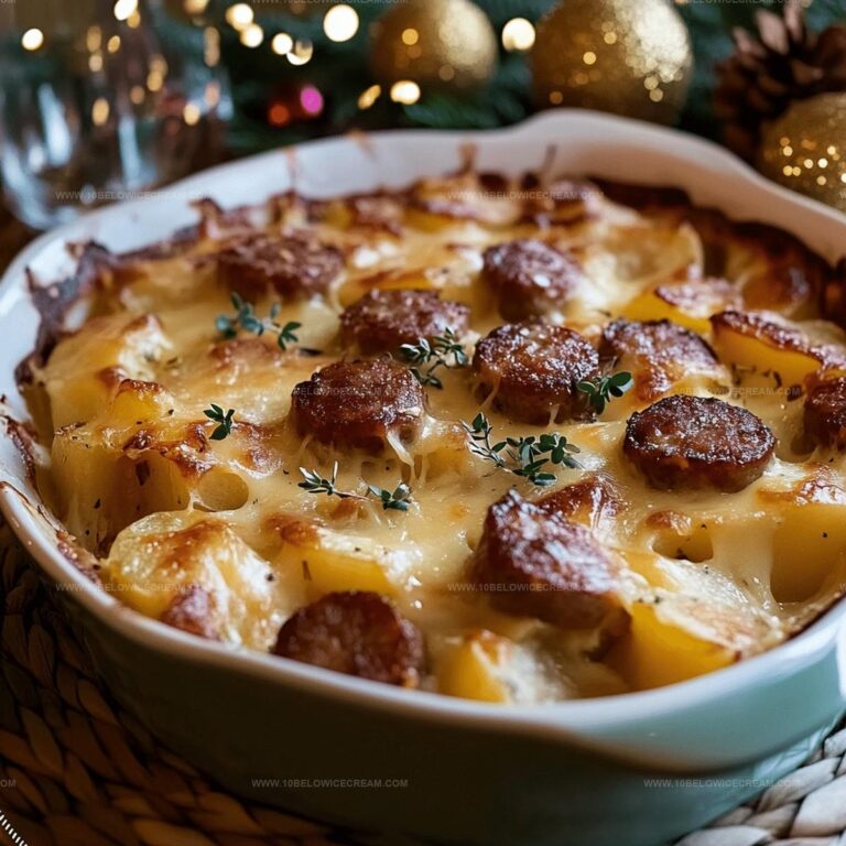 Kielbasa Sausage Cheesy Potato Casserole Recipe