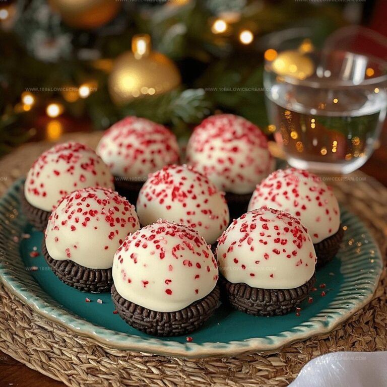 Peppermint Oreo Cookie Balls Recipe