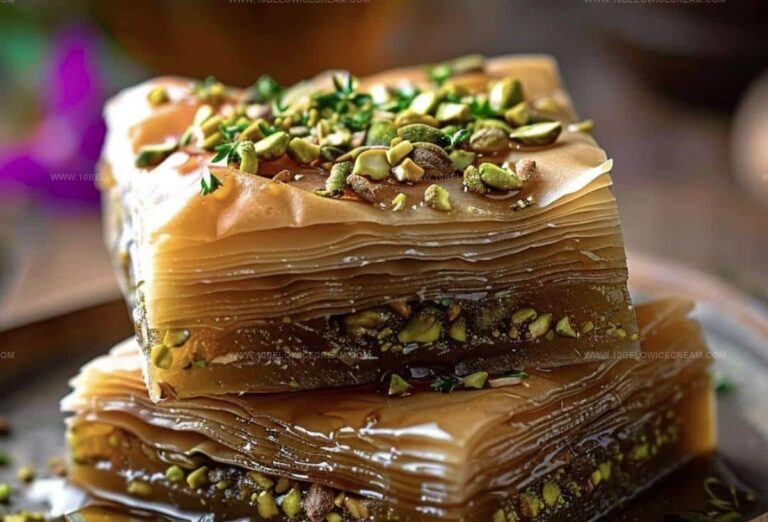 Honey Cheesecake Pistachio Baklava Recipe