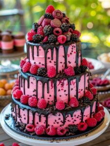 Raspberry Chocolate Mousse Cake Recipe