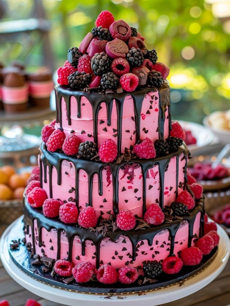 Raspberry Chocolate Mousse Cake Recipe